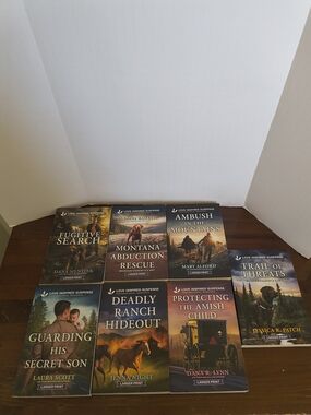 Lot Of 7 Harlequin Love Inspired Suspense Books Aug & Sept 2024 Paperback 75th